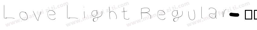 Love Light Regular字体转换
